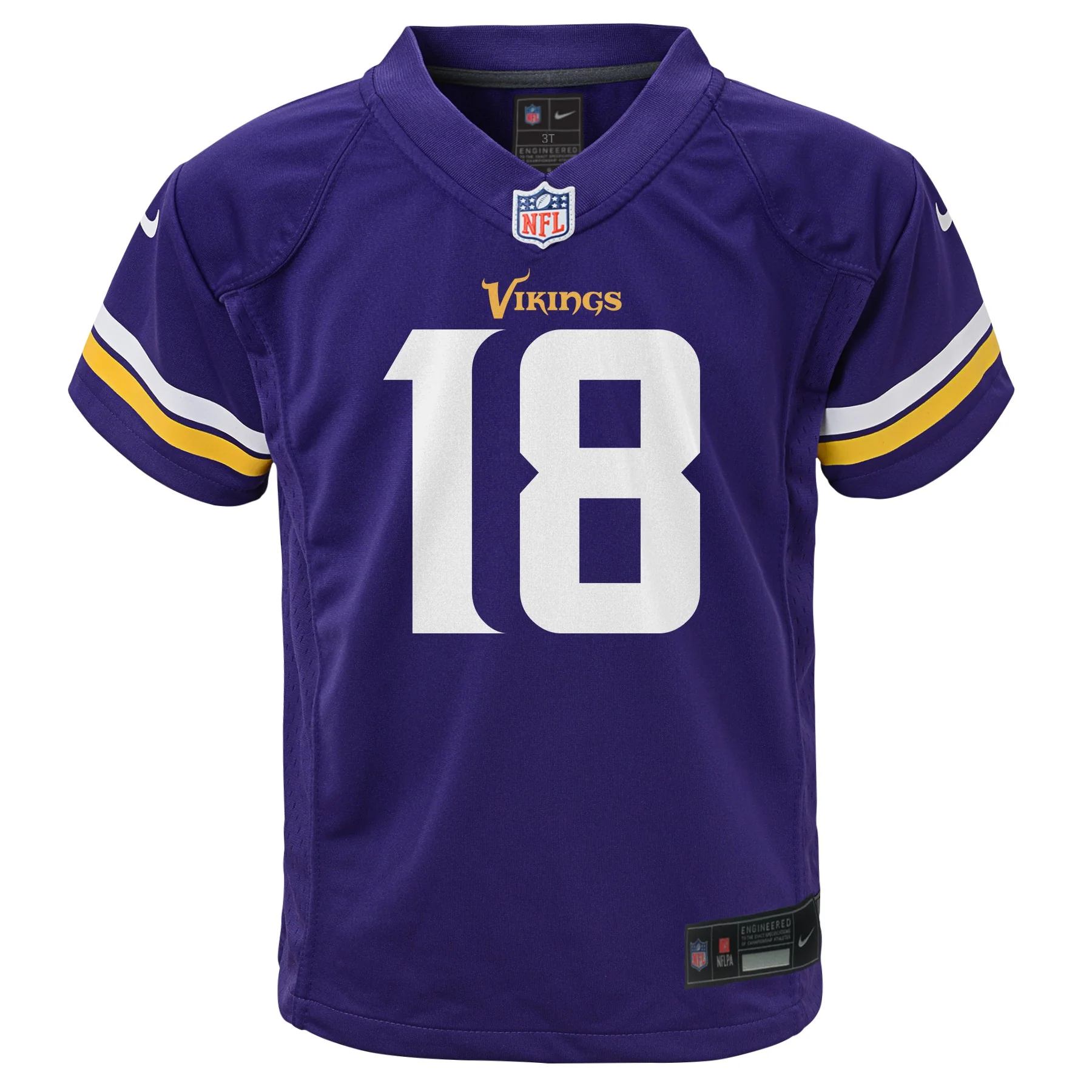 Toddler Justin Jefferson Minnesota Vikings Home Purple Nike Replica Jersey