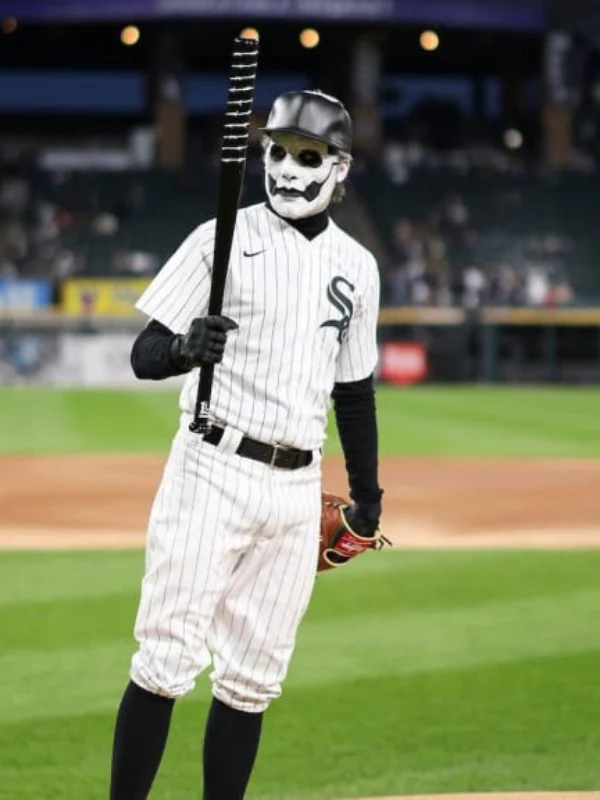 Men's Papa Emeritus IV Chicago White Sox NIKE Replica Home Premium Twill Jersey