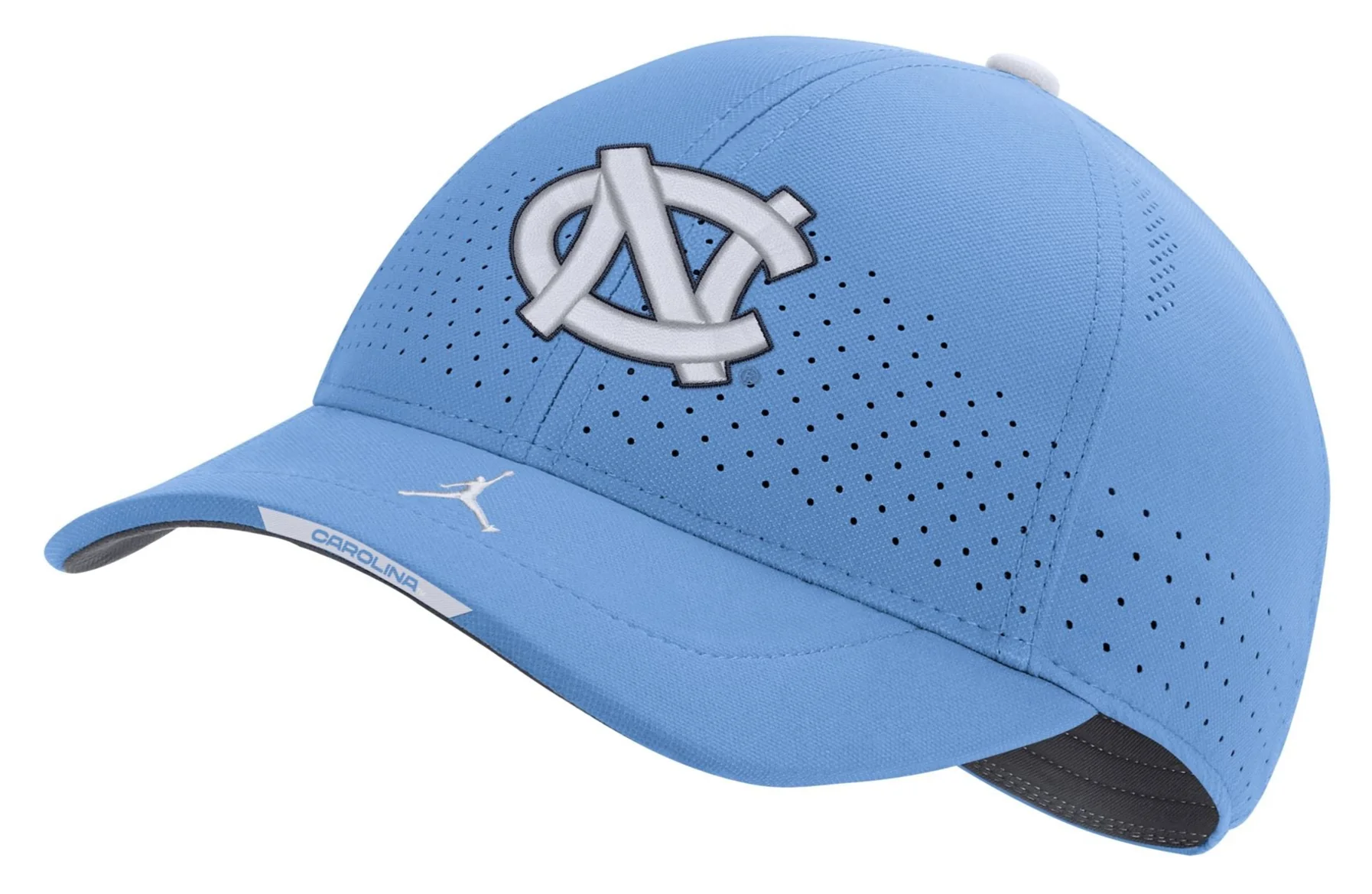 Jordan Men's North Carolina Tar Heels Carolina Blue Authentic Team Issue Aerobill Flex Hat
