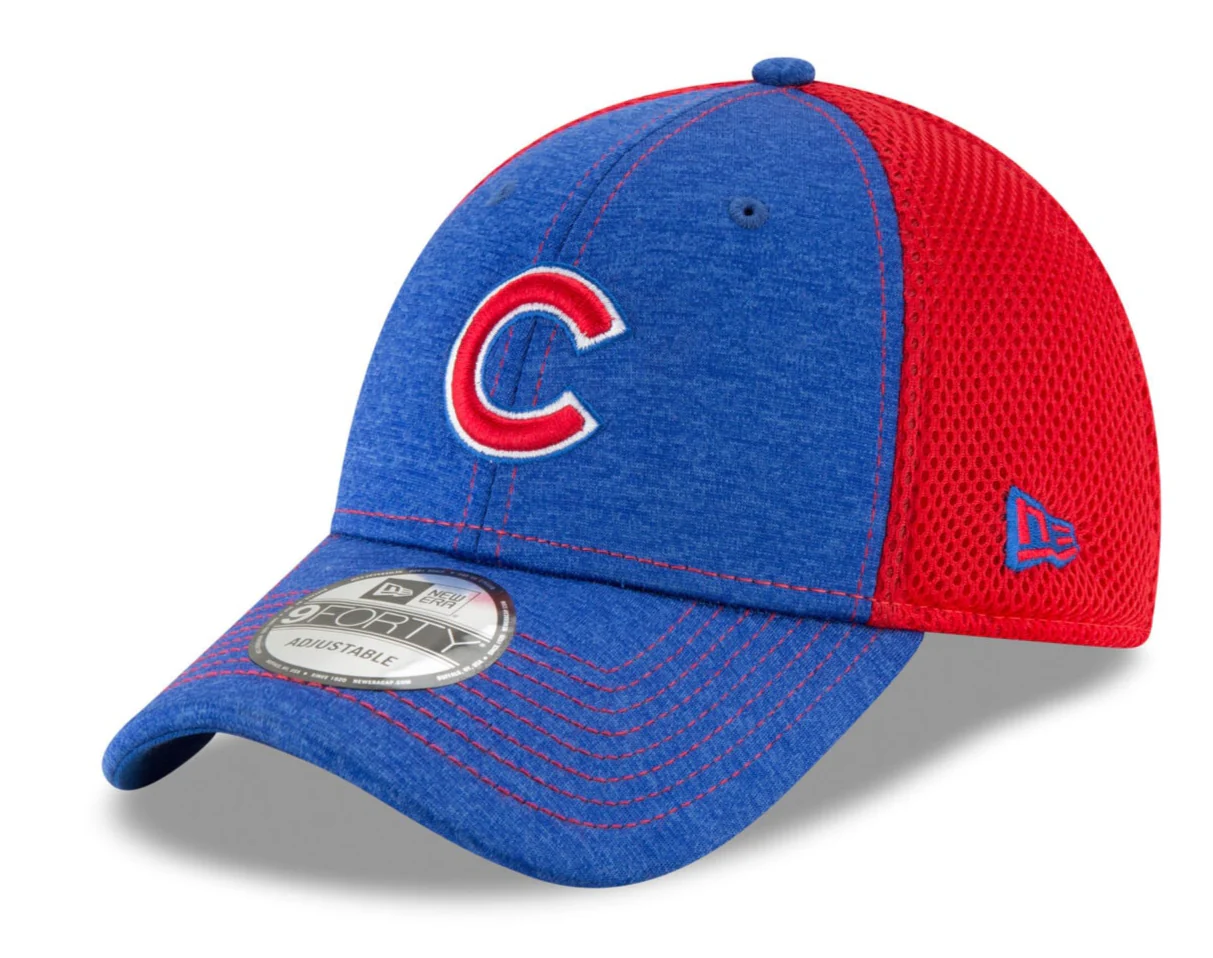 Mens New Era Chicago Cubs Royal/Red Shadow Turn 9FORTY Adjustable Hat