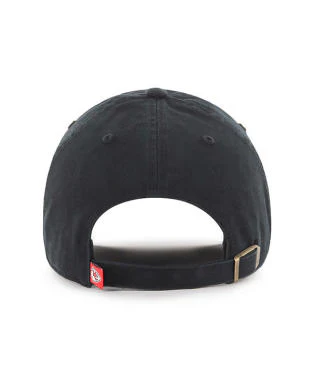 Kansas City Chiefs Black Clean Up Adjustable Hat By 47 Brand