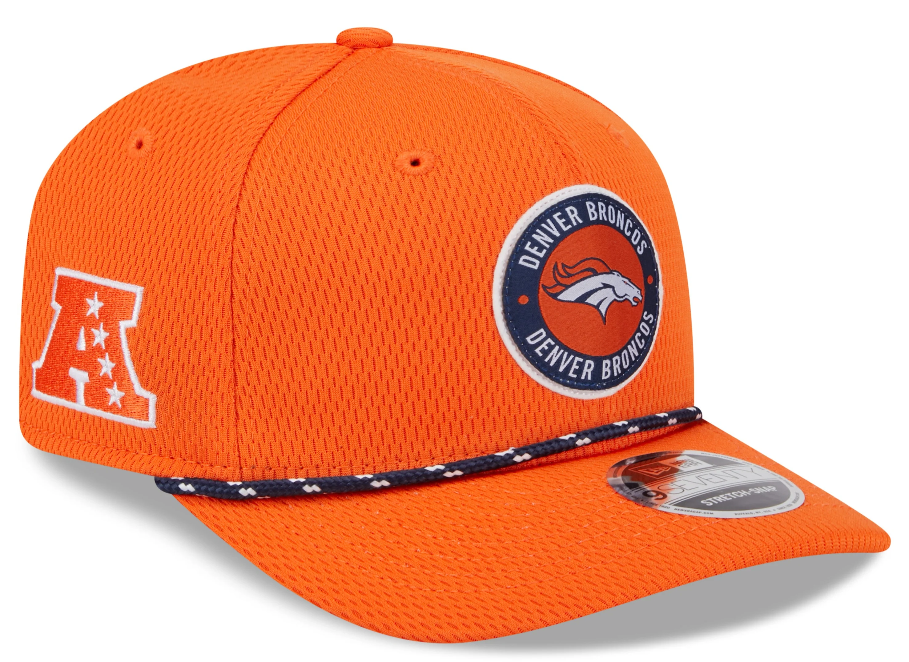 Men's Denver Broncos New Era 2024 Sideline Orange 9SEVENTY Adjustable Hat