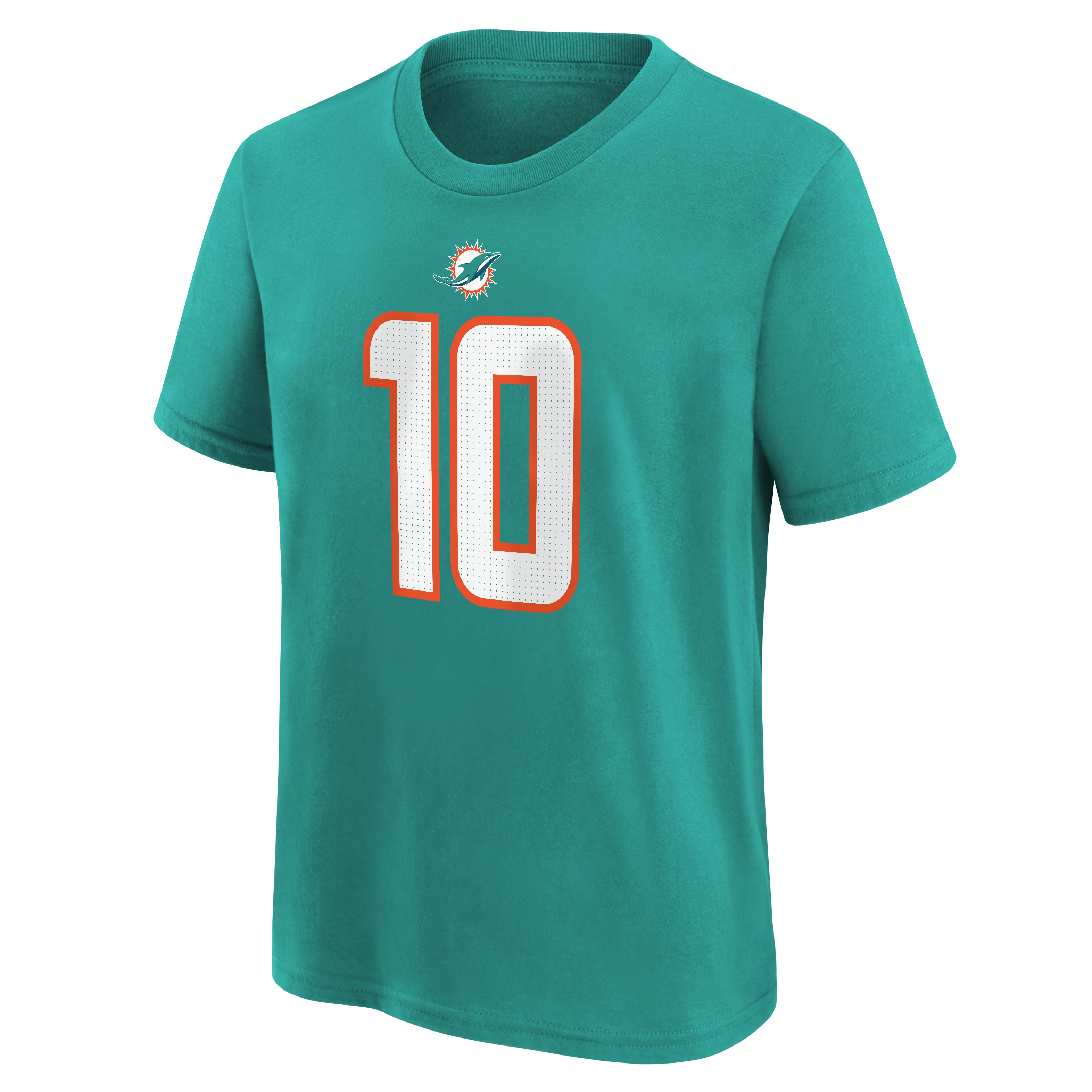 Kids Miami Dolphins Tyreek Hill Nike Aqua Player FUSE Child Name & Number T-Shirt