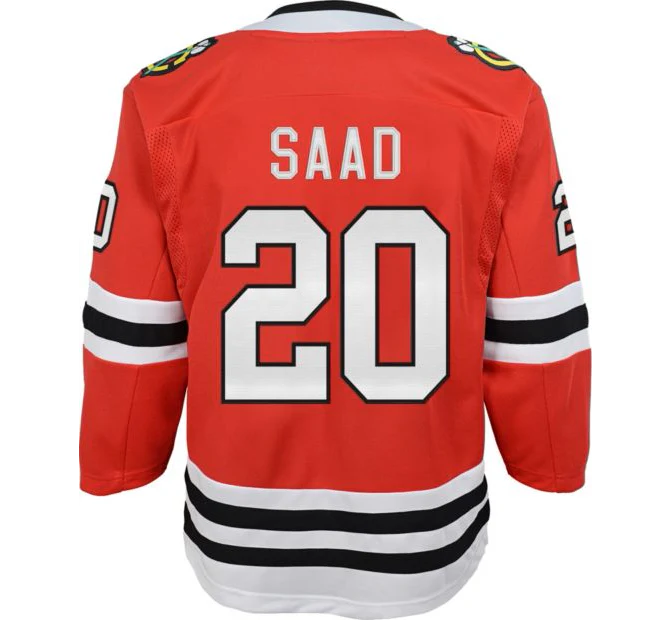 Youth Chicago Blackhawks Brandon Saad NHL Branded Premier Home Jersey