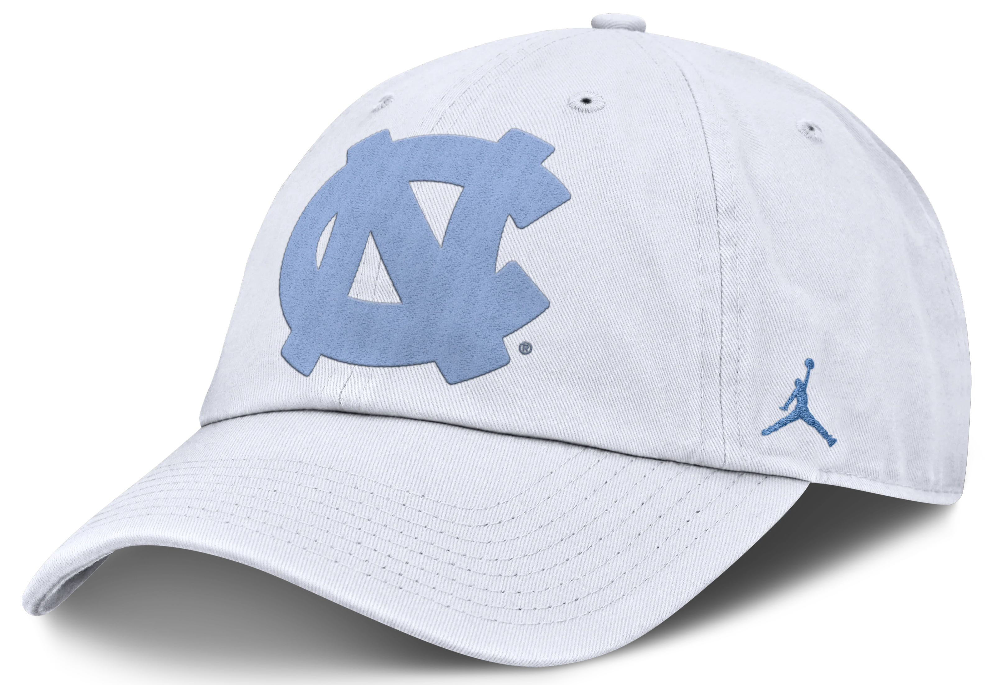 North Carolina Tar Heels Nike Club White Unstructured Adjustable Hat