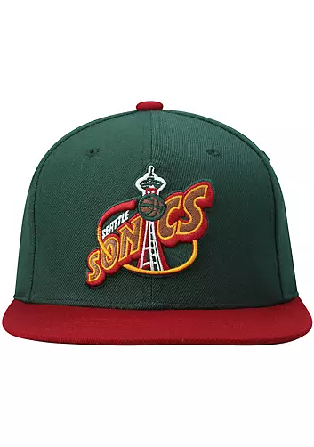 Mens NBA Seattle SuperSonics 2-Tone 2.0 Snapback Hat By Mitchell And Ness