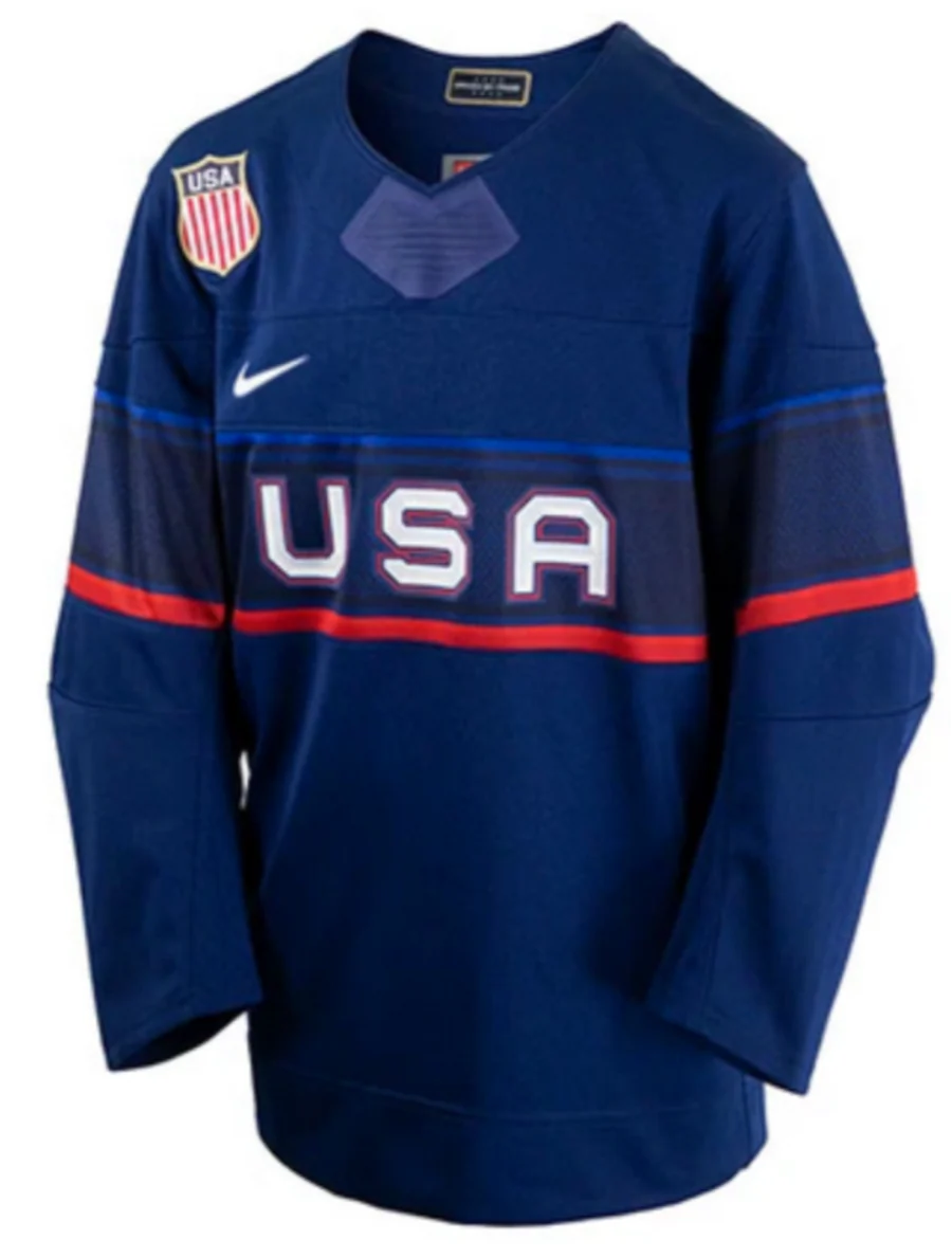Youth USA Hockey Nike Olympic Navy Replica Jersey