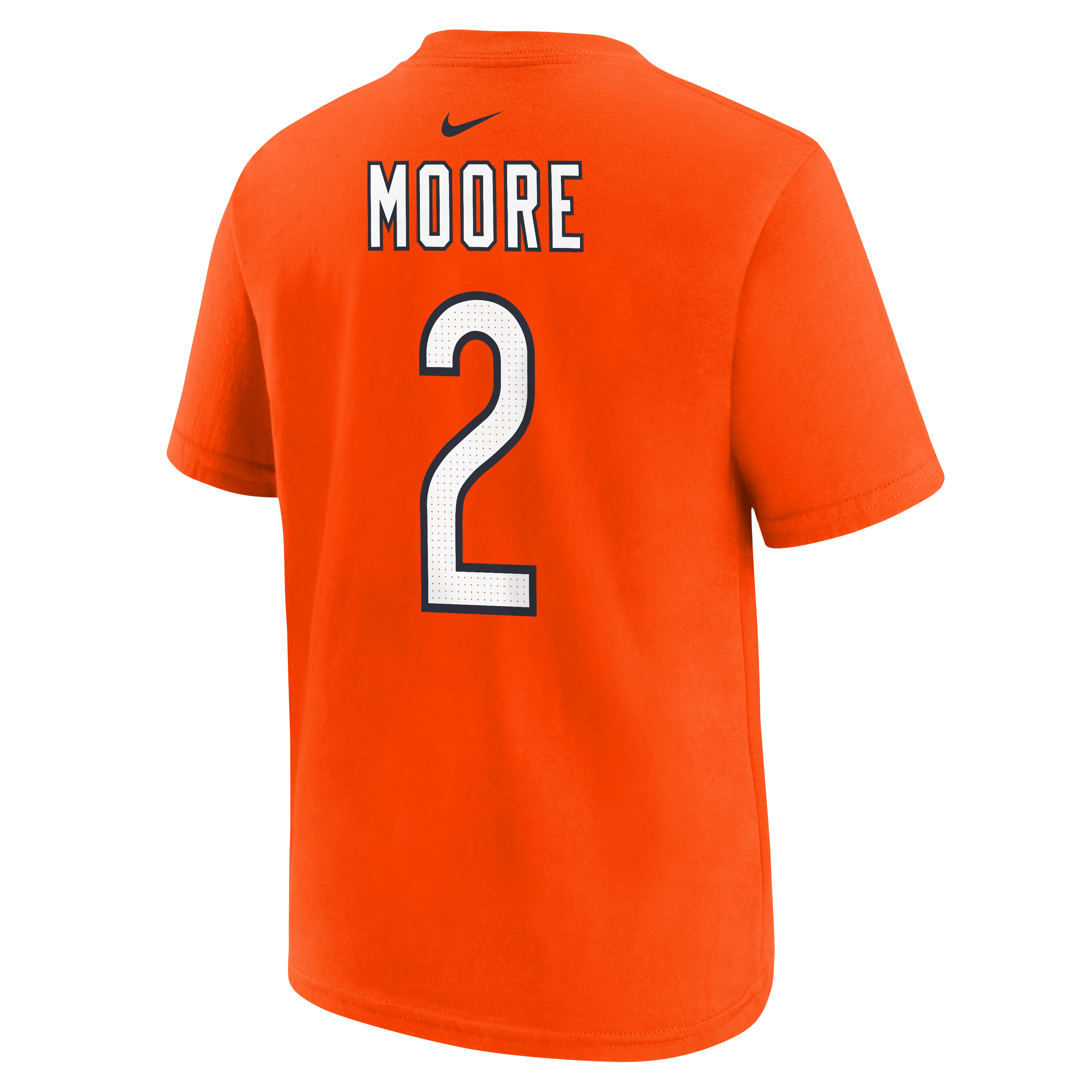 Youth DJ Moore Chicago Bears Nike Orange FUSE Name & Number T-Shirt