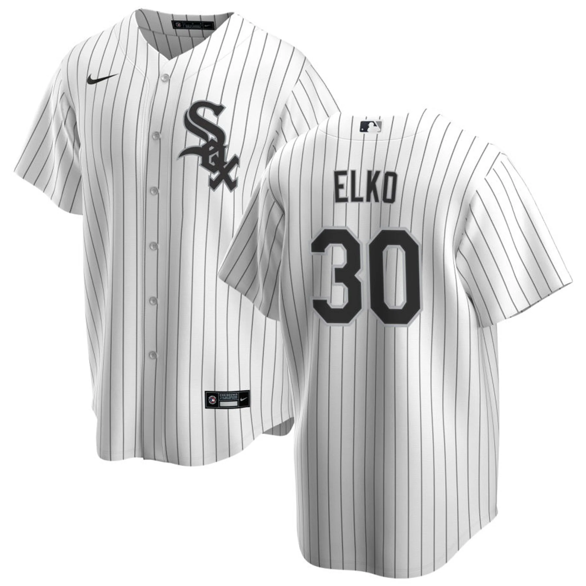 Men's Tim Elko Chicago White Sox NIKE Replica Home Premium Twill Jersey