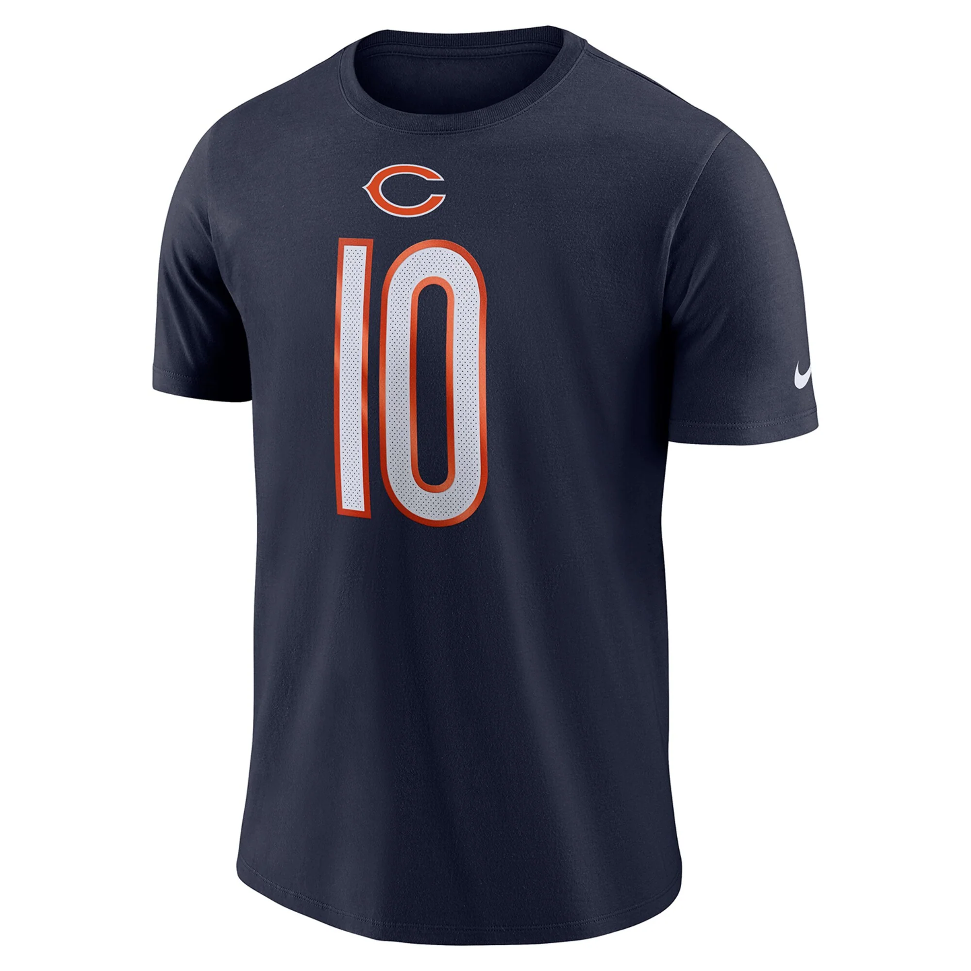 Men's NFL Chicago Bears Mitchell Trubisky Nike Navy Player Pride Name & Number Performance T-Shirt