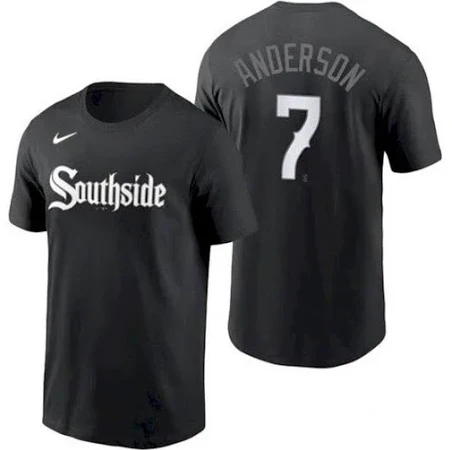 Youth Chicago White Sox Tim Anderson Nike Black City Connect T-Shirt