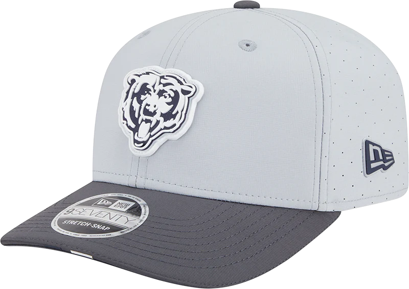 Men's Chicago Bears New Era Gray/Graphite 2025 NFL Training Camp 9SEVENTY Adjustable Hat