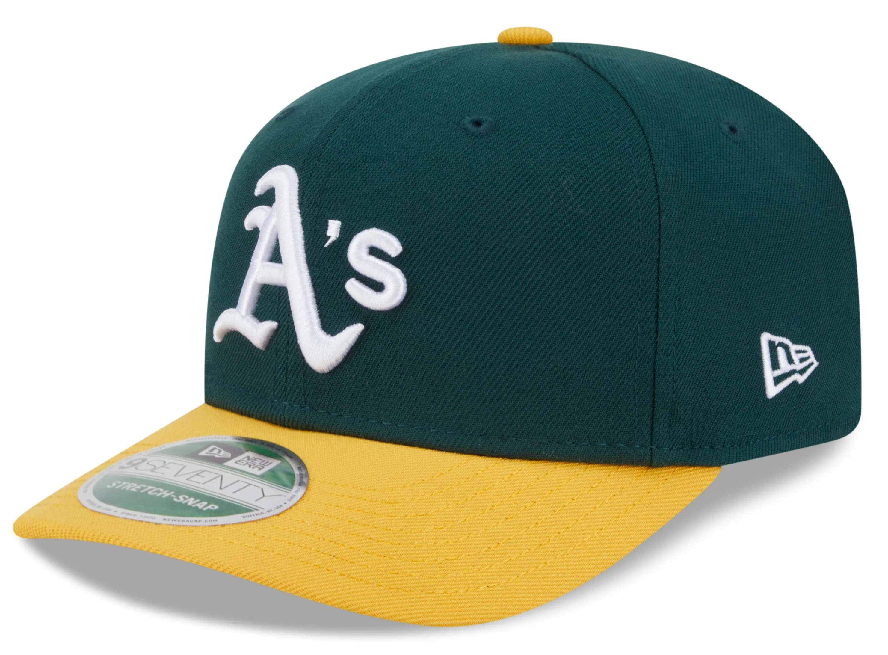 Athletics Green New Era Player Replica 9SEVENTY Stretch Snap Adjustable Hat