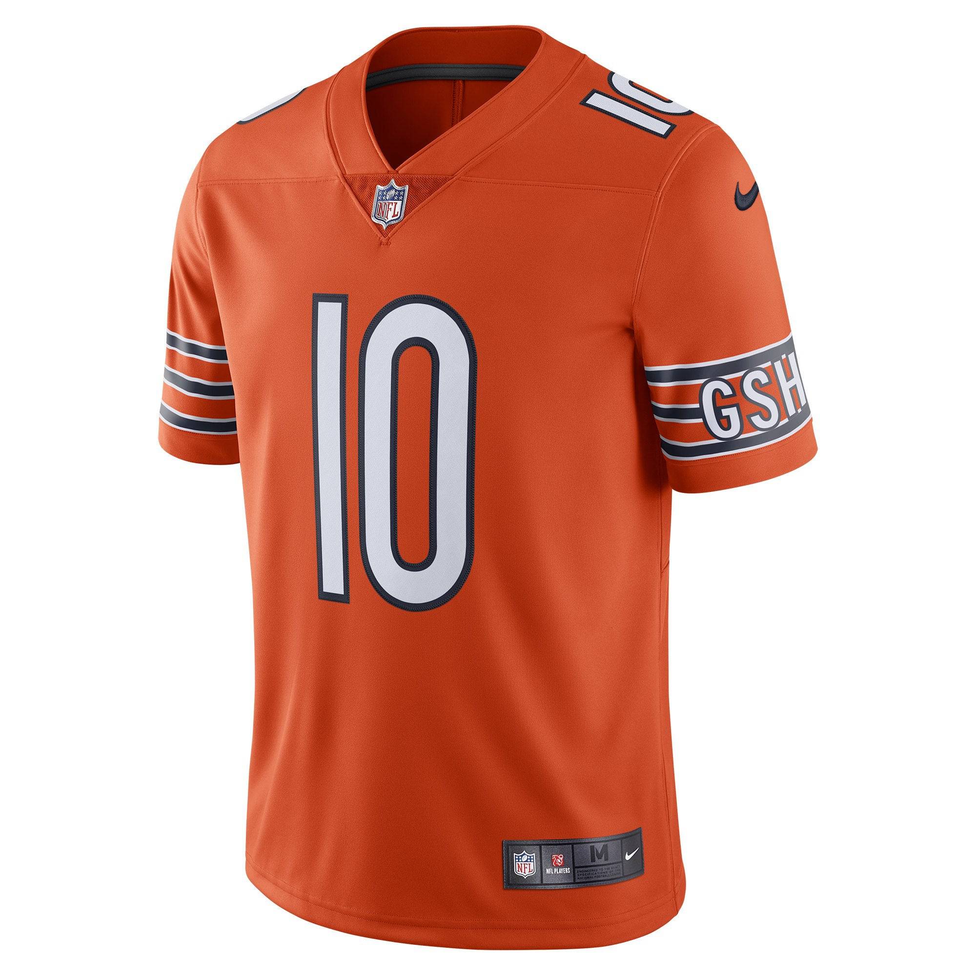Men's Nike Mitchell Trubisky Orange Chicago Bears Alternate Vapor Untouchable Limited Player Jersey