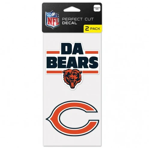 Chicago Bears 2- Pack Perfect Cut Decals By Wincraft