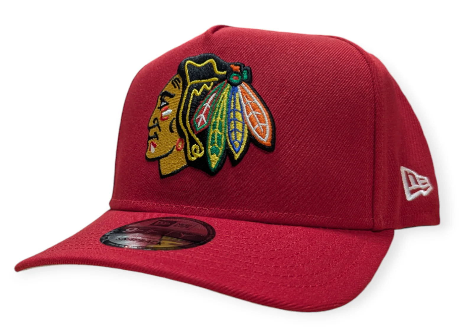 Chicago Blackhawks New Era Red 9FIFTY A-Frame Adjustable Hat