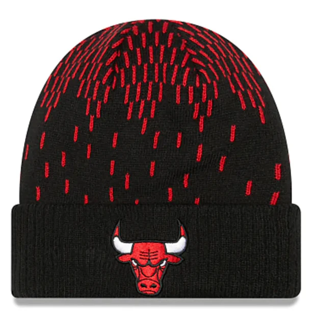 New Era Mens NBA Chicago Bulls Knit Freeze Cuffed Knit Hat