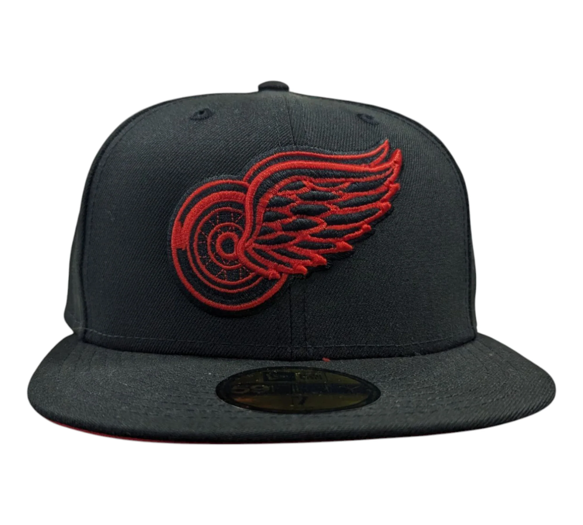 Detroit Red Wings New Era Black 59FIFTY Fitted Hat