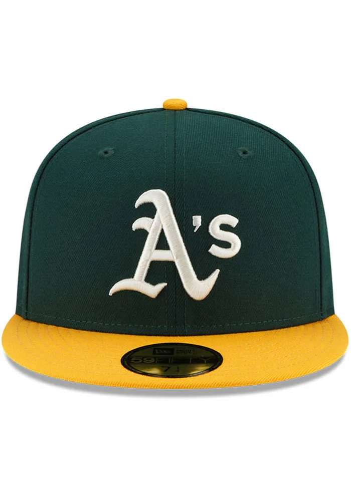 Oakland Athletics Green Classic 1974 World Series Pop Sweat New Era 59Fifty Fitted Hat