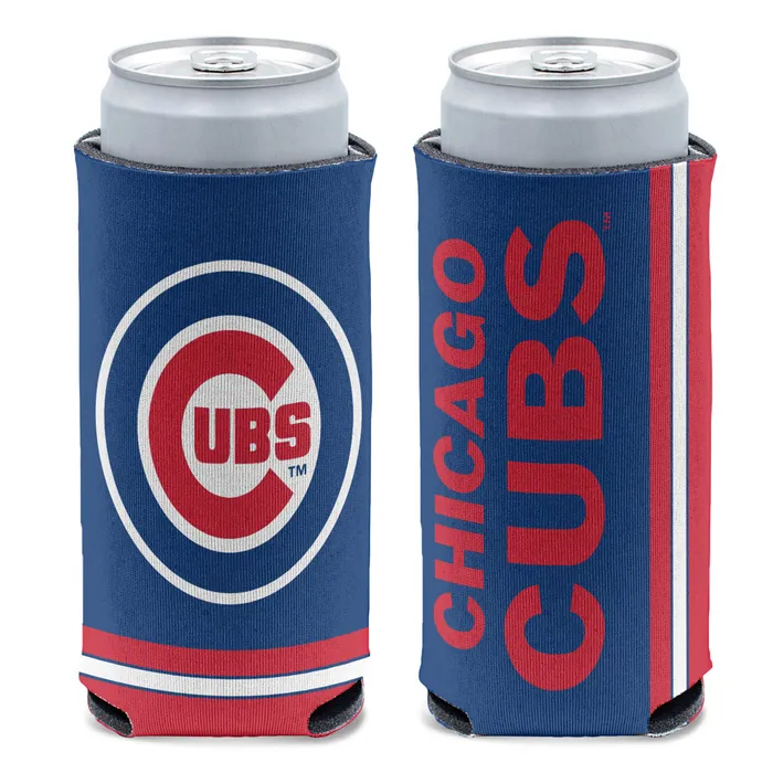 Chicago Cubs Scatter Slim Can Cooler By Wincraft