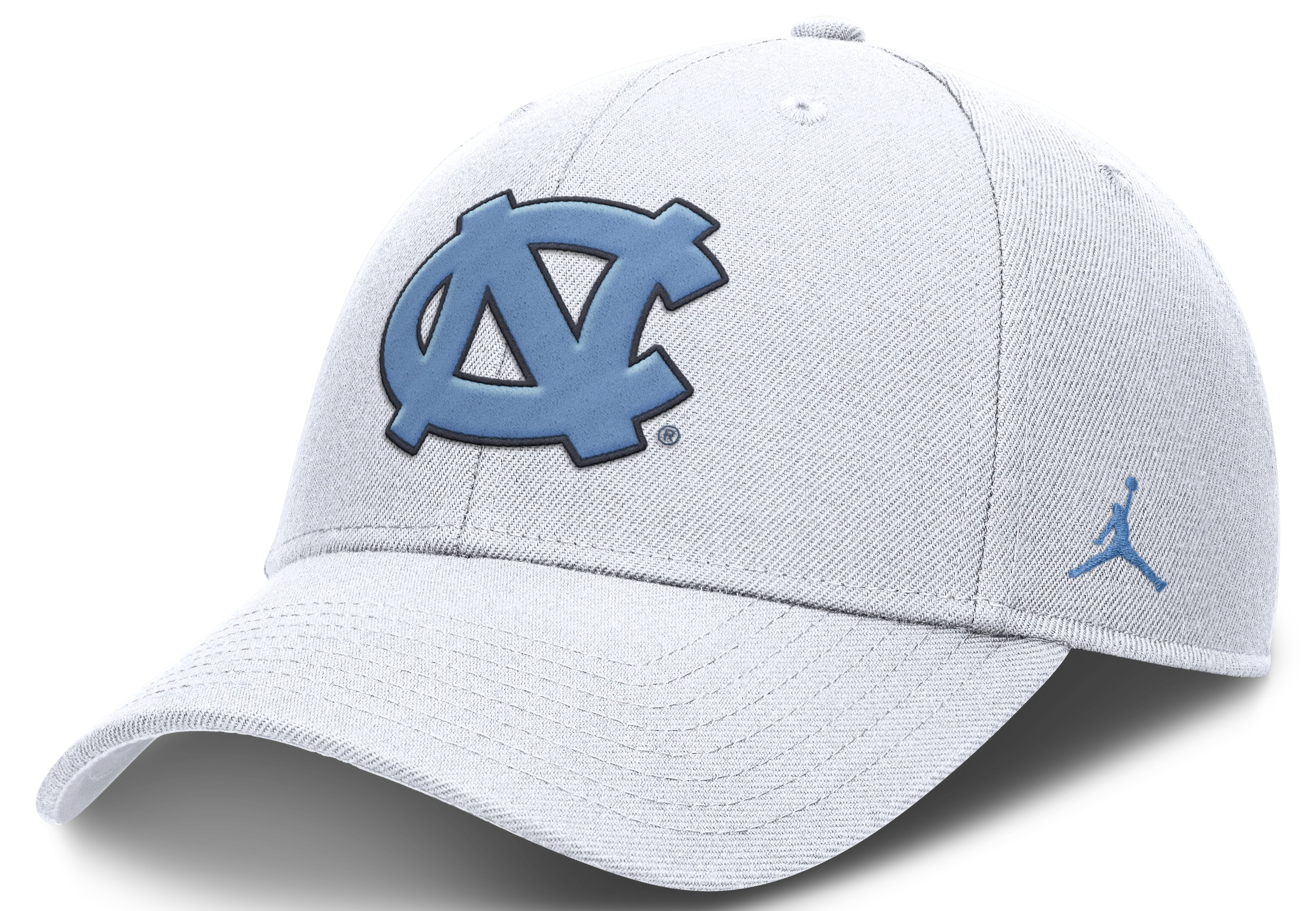 North Carolina Tar Heels Jumpman White Club Adjustable Hat