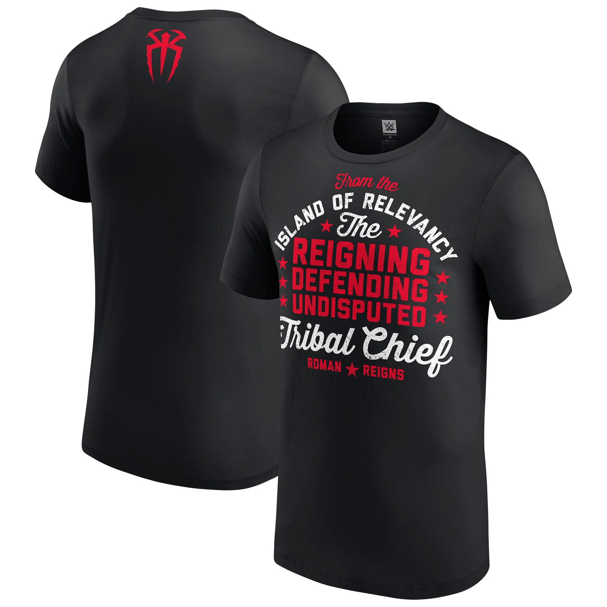 Men's WWE Roman Reigns The Undisputed Tribal Chief Black T-Shirt