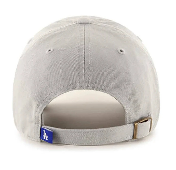 Men's '47 Brand Los Angeles Dodgers Gray Clean Up Adjustable hat