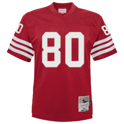 Youth San Francisco 49ers Jerry Rice Mitchell & Ness Scarlet Retired Player Vintage Replica Jersey