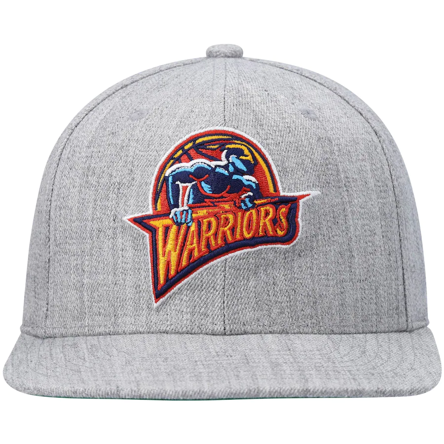 Golden State Warriors HWC Gray Heather 2.0 Mitchell & Ness Snapback Hat