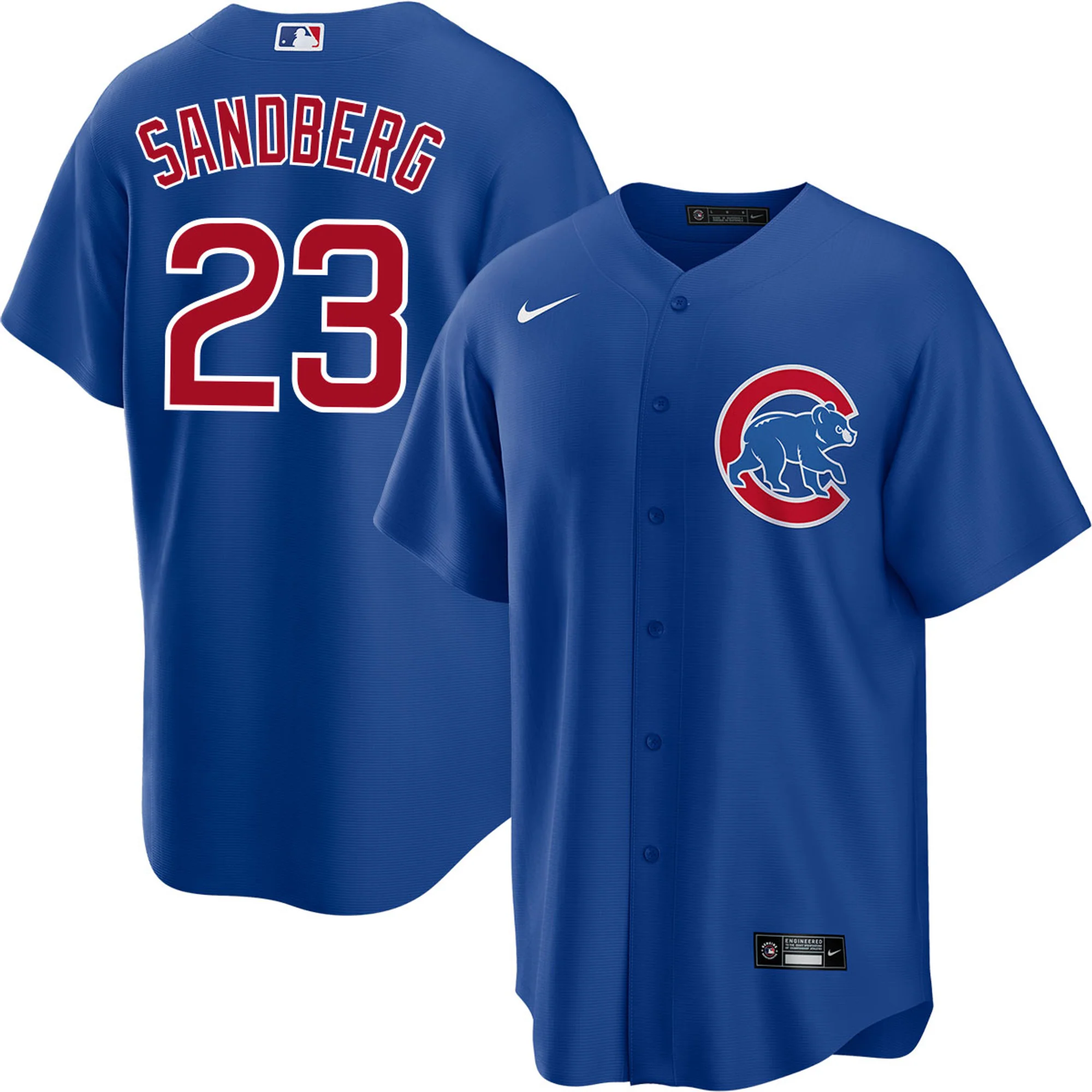 NIKE Men's Chicago Cubs Ryne Sandberg Blue Alternate Replica Jersey