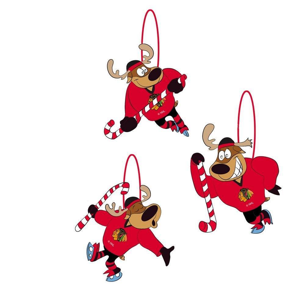 Reindeer Players, Orn, Chicago Blackhawks, 3 Assort
