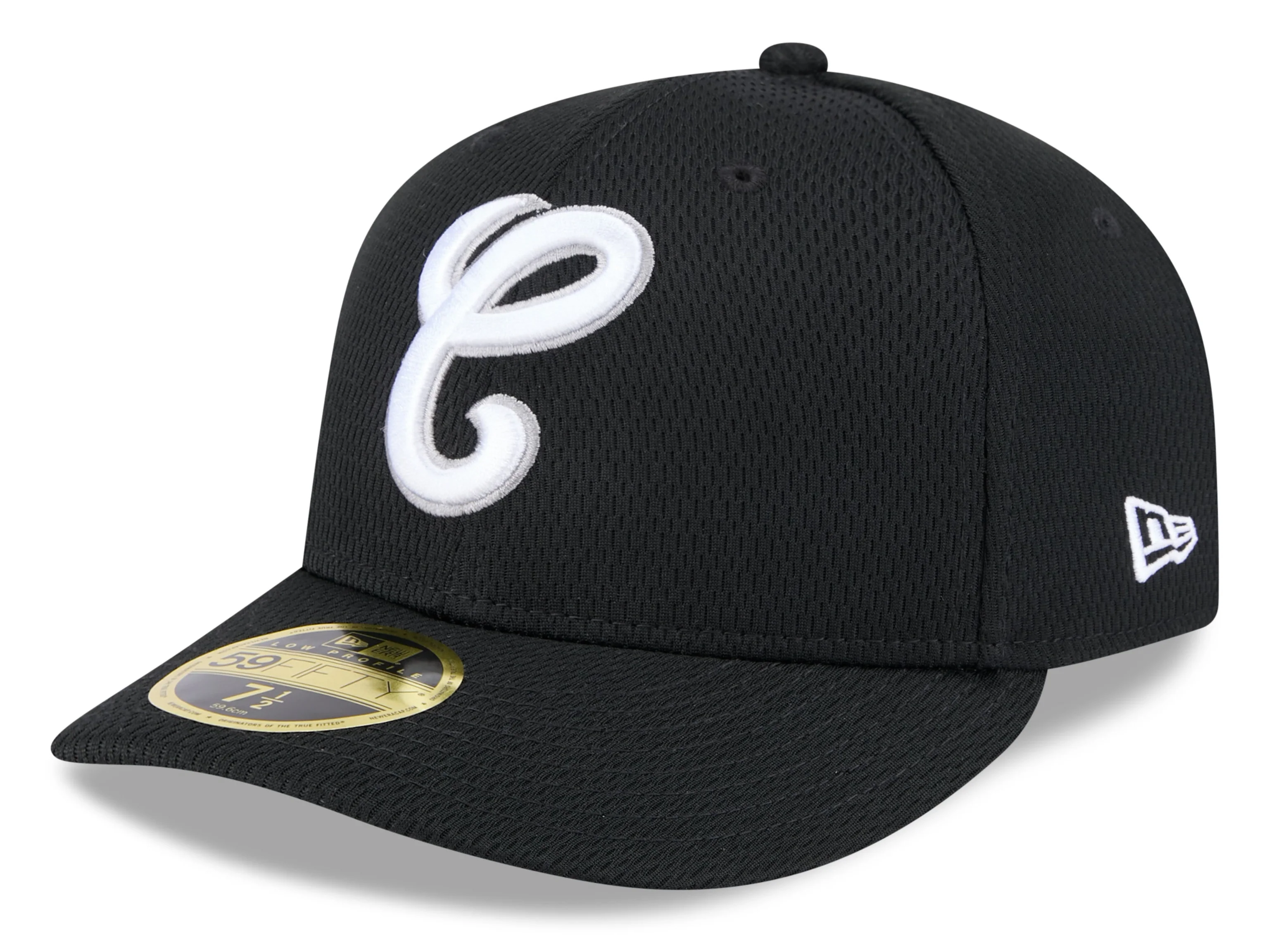 Chicago White Sox New Era Black 2025 Clubhouse Alternate 59FIFTY Low Profile Fitted Hat