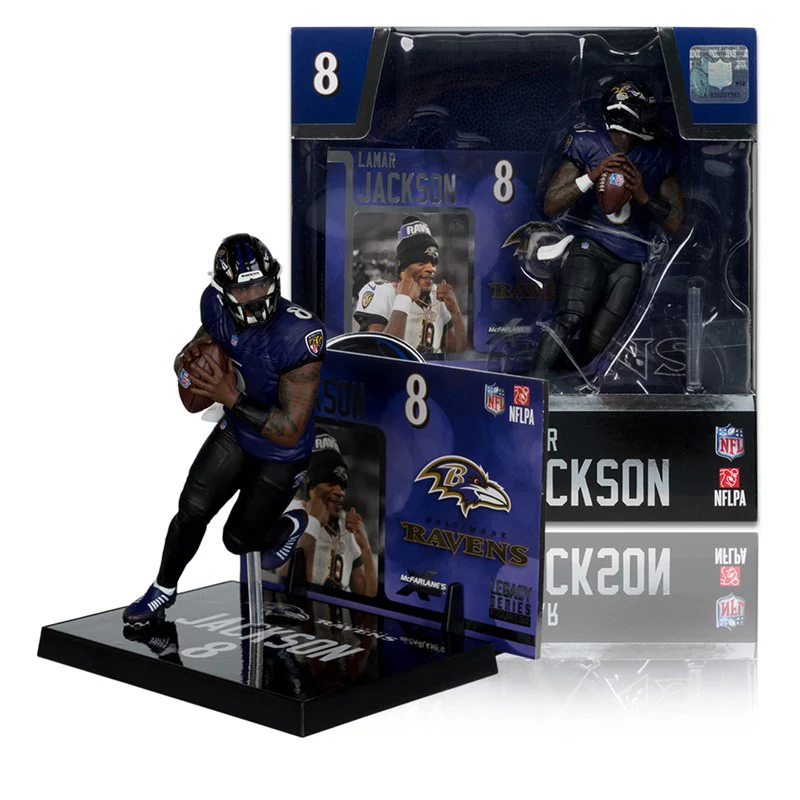 Lamar Jackson Baltimore Ravens Sportspicks Legacy Series McFarlane Figure