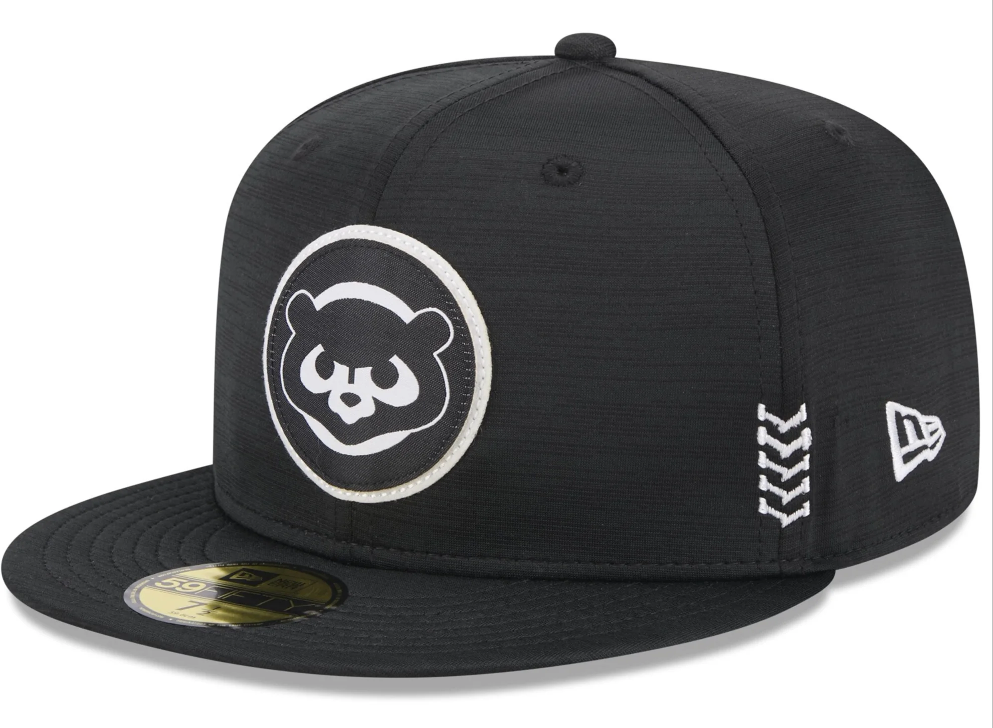 Men's Chicago Cubs New Era Black 2024 Clubhouse 59FIFTY Fitted Hat