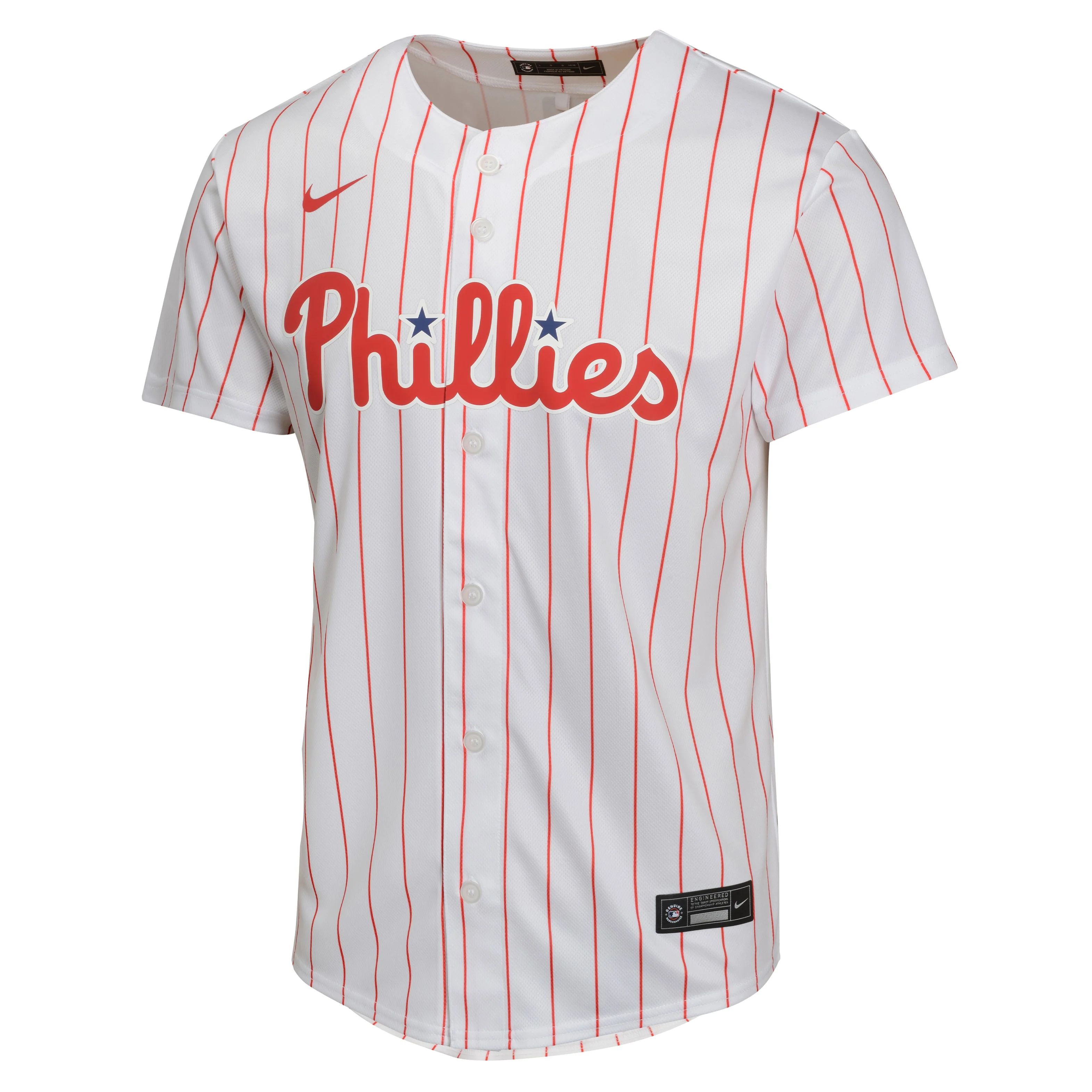 Youth Bryce Harper Philadelphia Phillies NIKE White Home Game Replica Jersey
