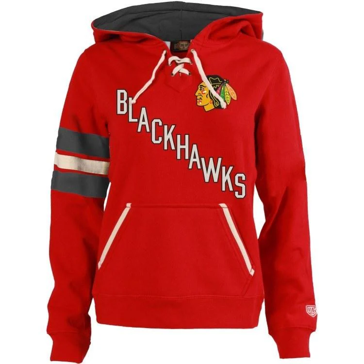 Women's Chicago Blackhawks Old Time Hockey Nadia Red Hoodie