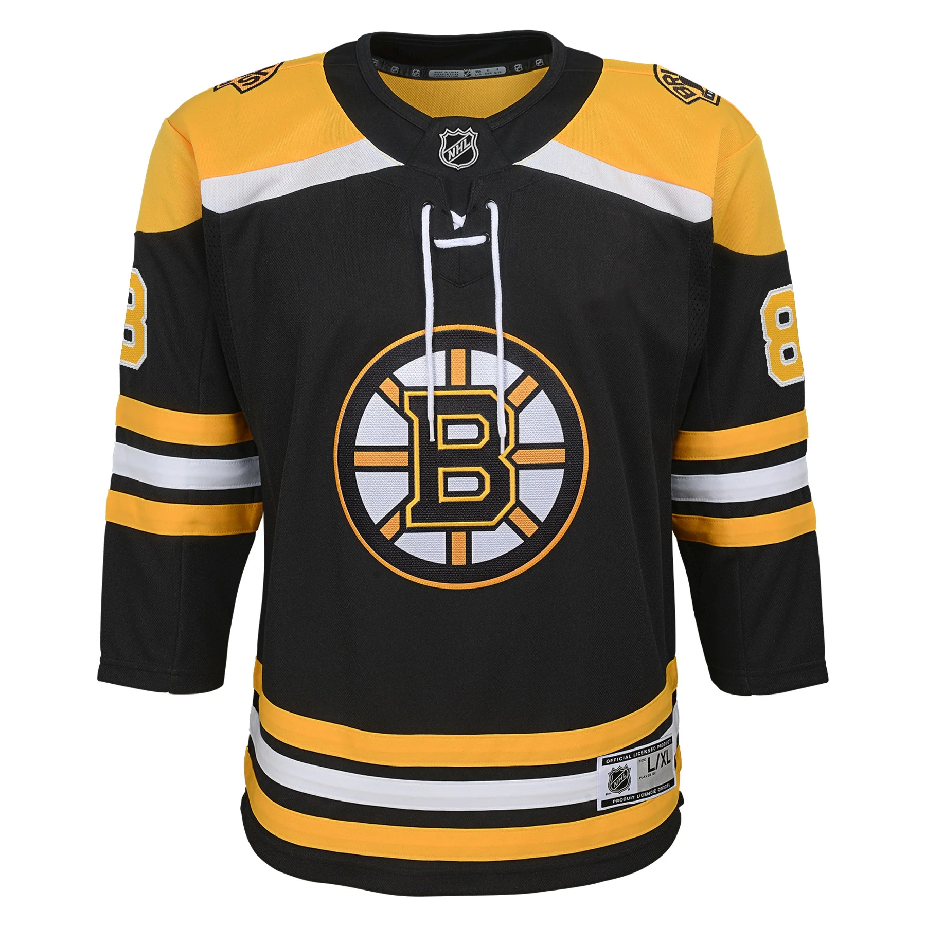 Youth Boston Bruins David Pastrnak Black Home Premier Jersey