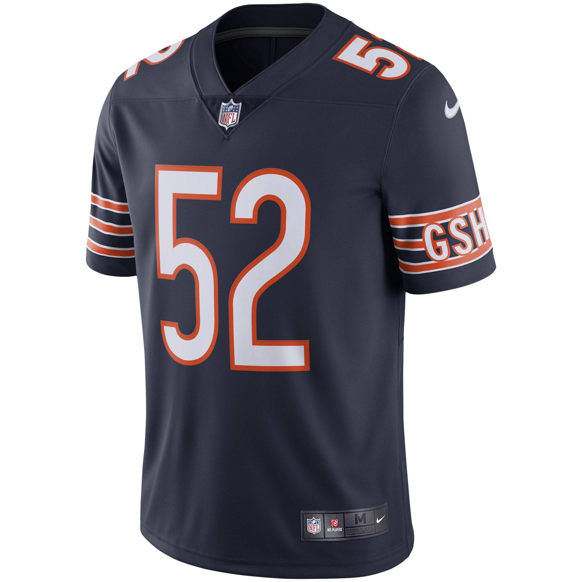 Men's Chicago Bears Khalil Mack Nike Navy Vapor Limited Jersey