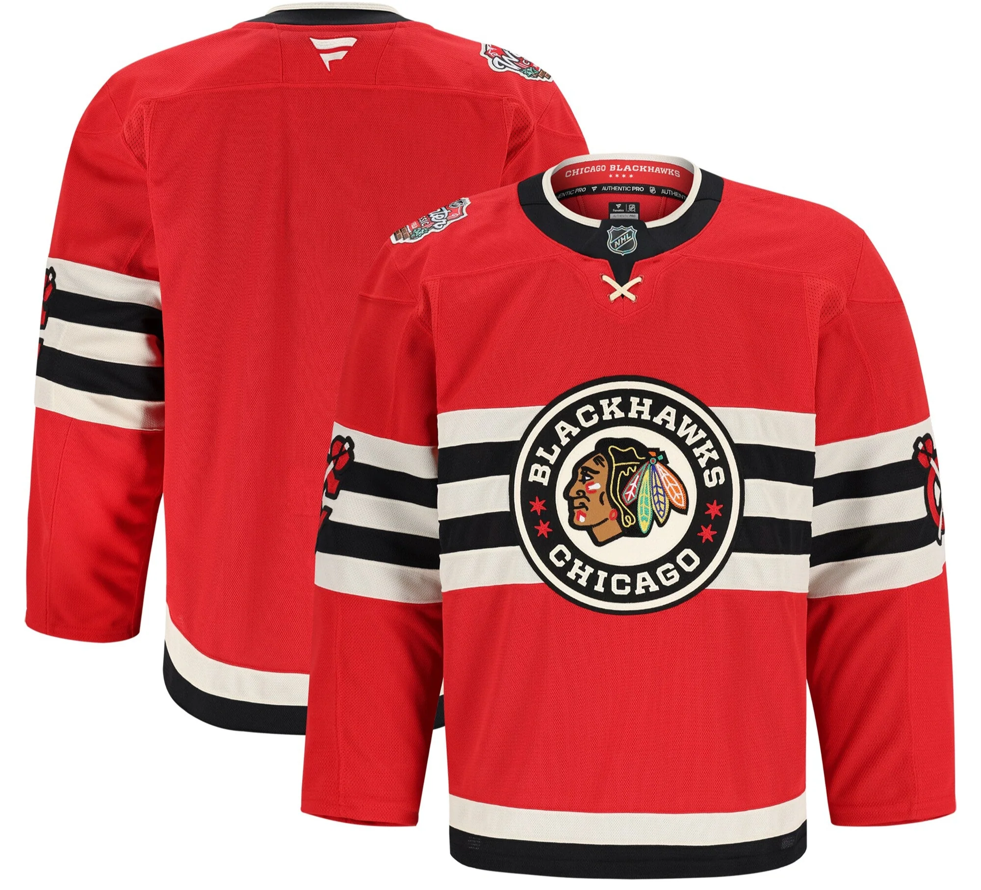 Chicago Blackhawks Fanatics 2025 NHL Winter Classic Red Authentic Pro Jersey