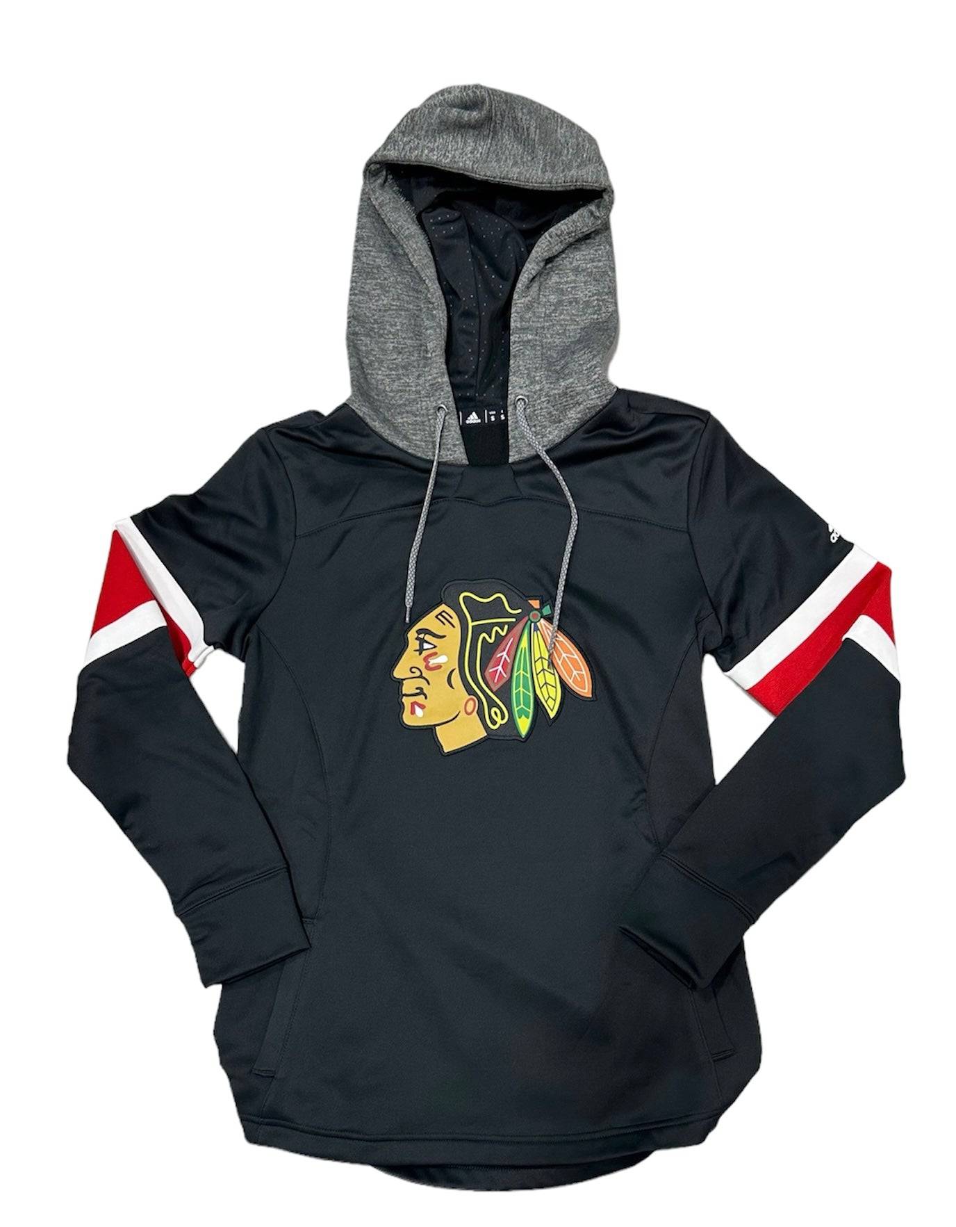 Women’s Adidas Chicago Blackhawks Platinum Jersey Crewdie Hoodie