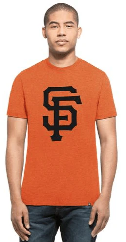 47 Brand Men's San Francisco Giants Orange Primary Logo Club Tee