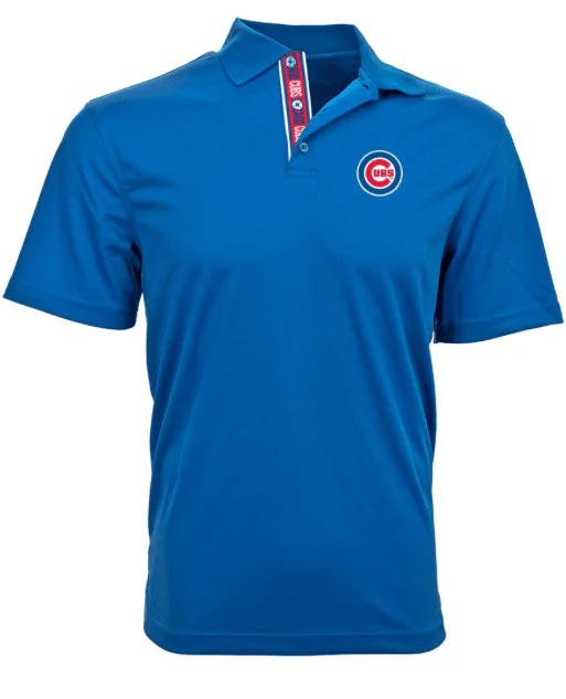 Men's Chicago Cubs Repeat Omaha Royal Blue Level Wear Polo