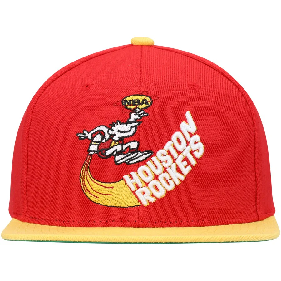 Men's Houston Rockets NBA Core Basic HWC Mitchell & Ness Snapback Hat