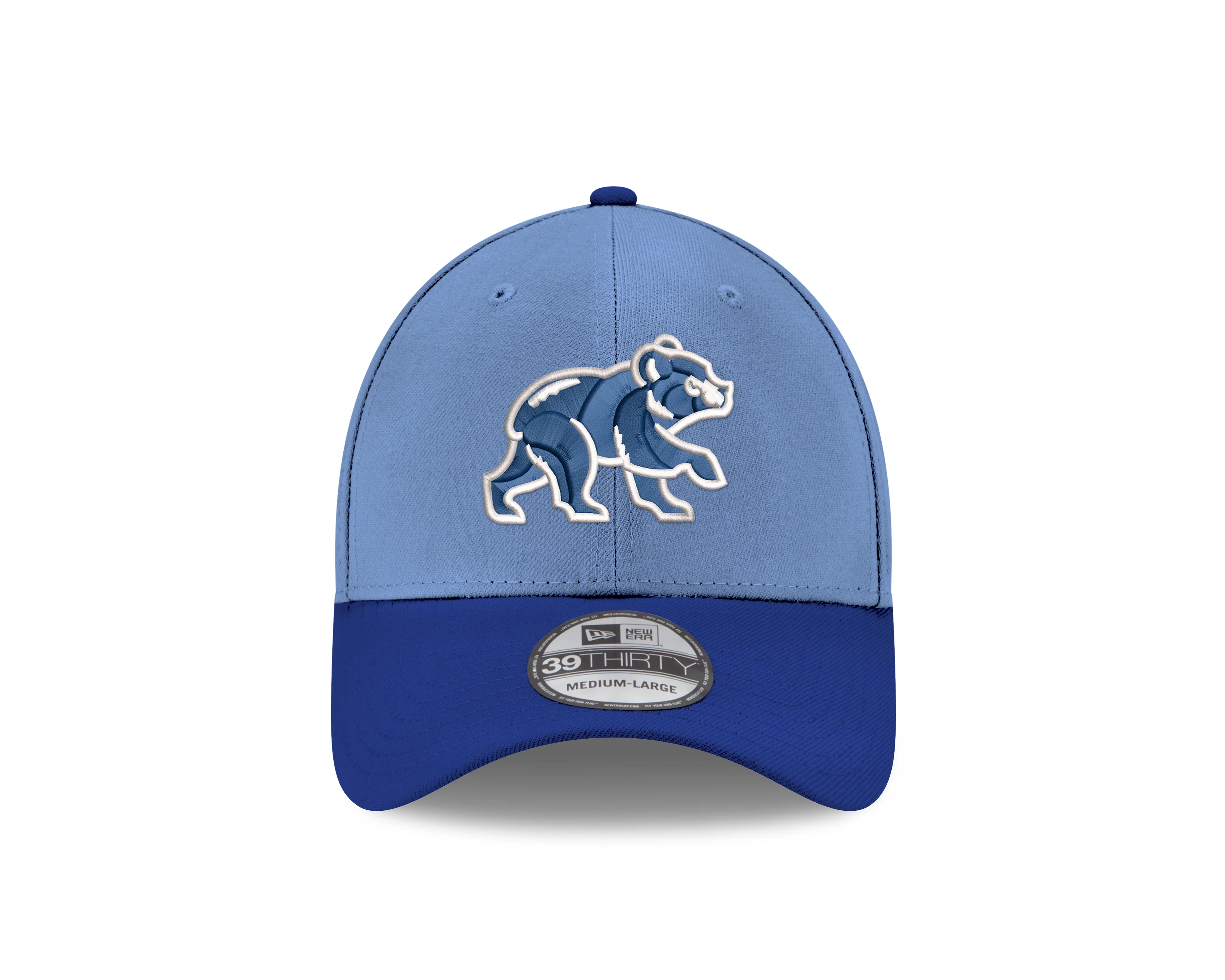 Men's Chicago Cubs New Era Walking Bear 39THIRTY Flex-Fit Hat