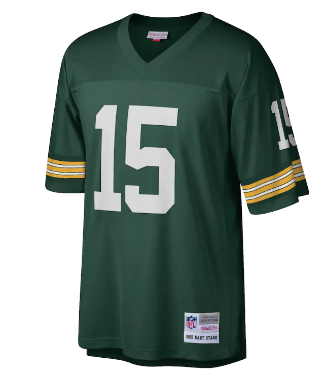 Men's Green Bay Packers Bart Starr Mitchell & Ness Green Legacy Replica Jersey