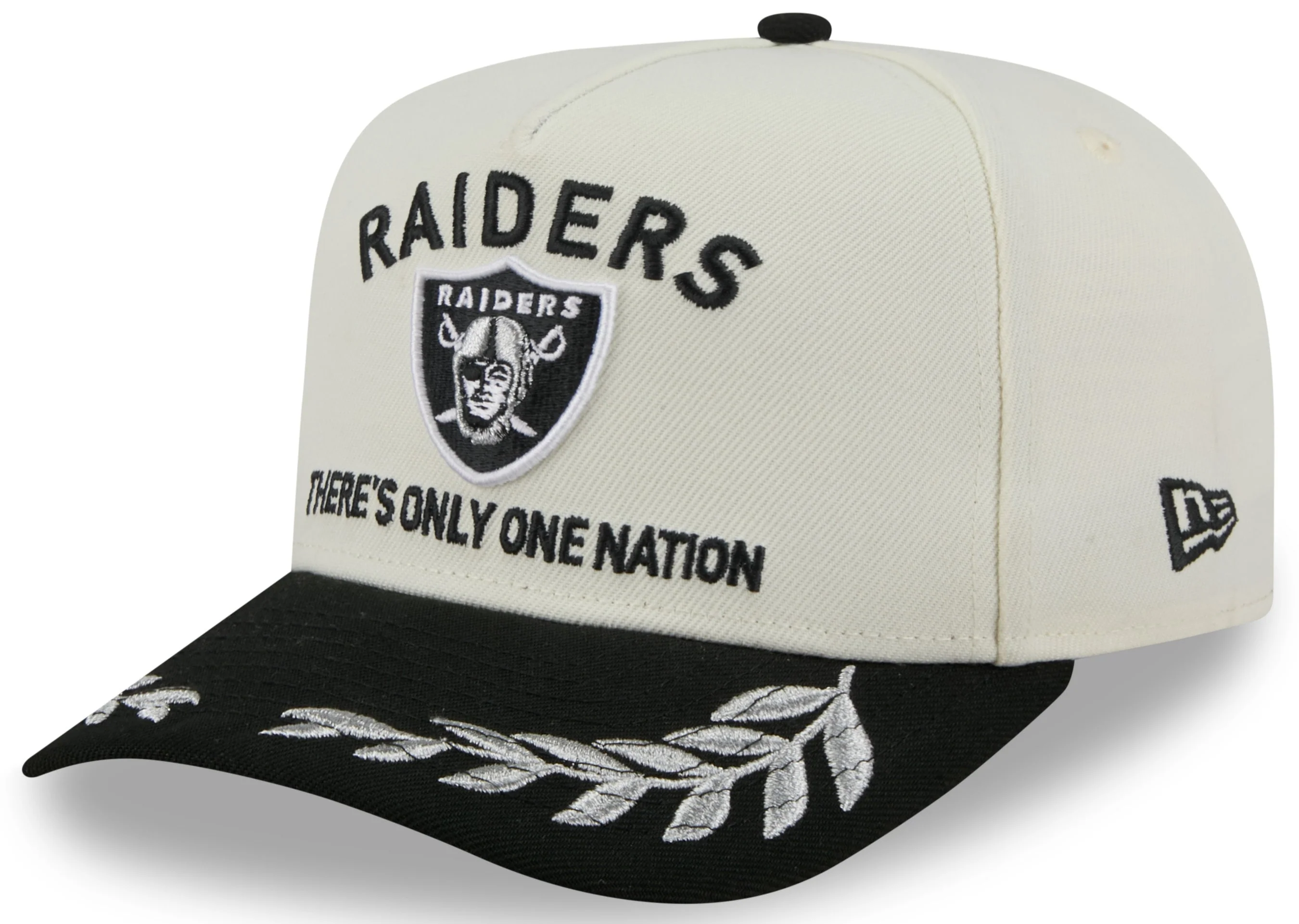 Men's Las Vegas Raiders New Era 2025 NFL Draft Chrome A-Frame 9FIFTY Snapback Adjustable Hat