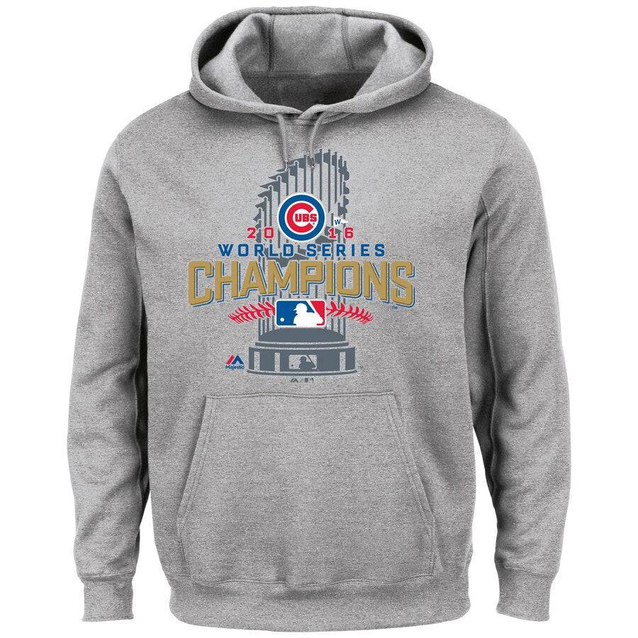 Men's Chicago Cubs Majestic Big & Tall  2016 World Series Champions Locker Room Hoodie