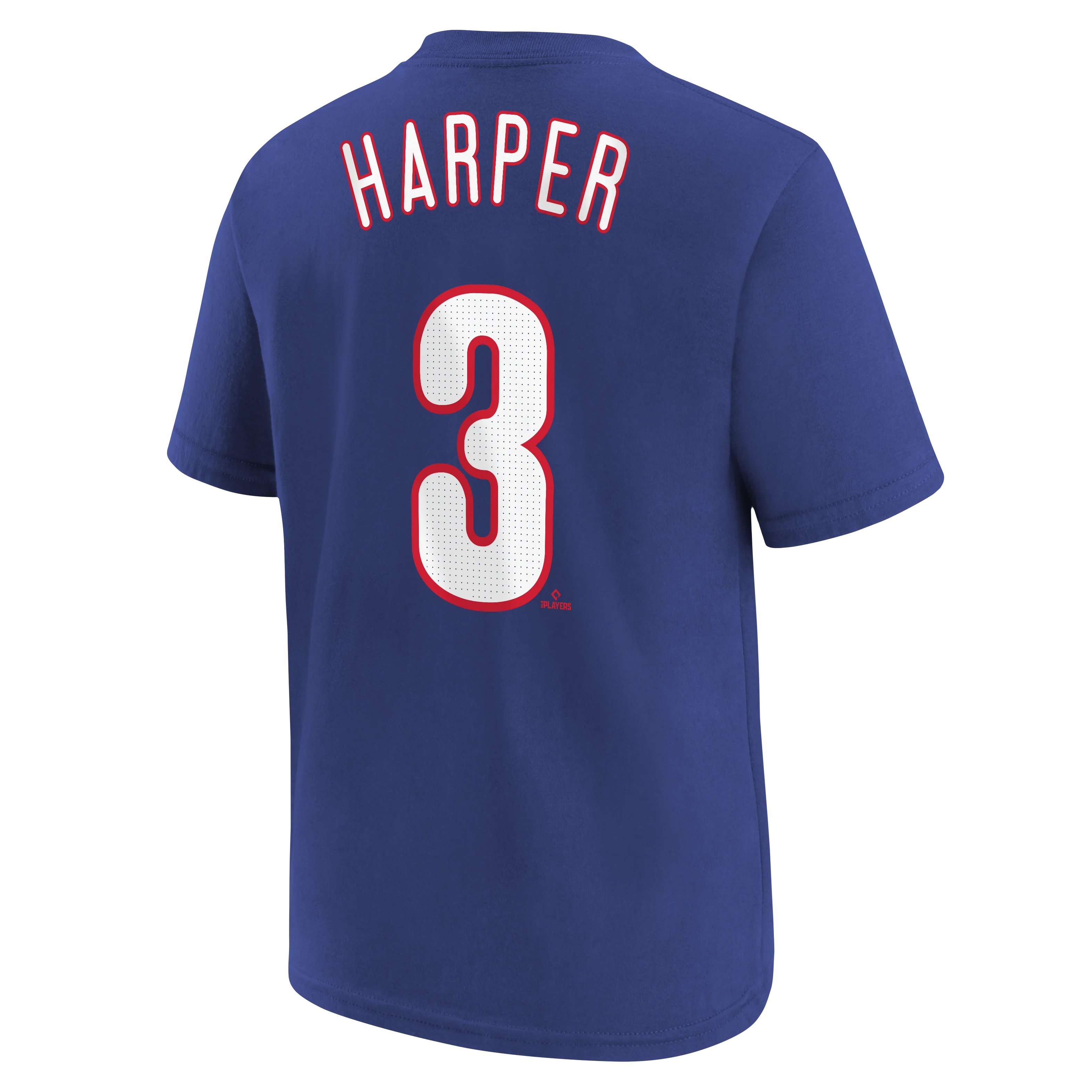 Youth Bryce Harper Nike Royal Blue FUSE Player Name & Number T-Shirt