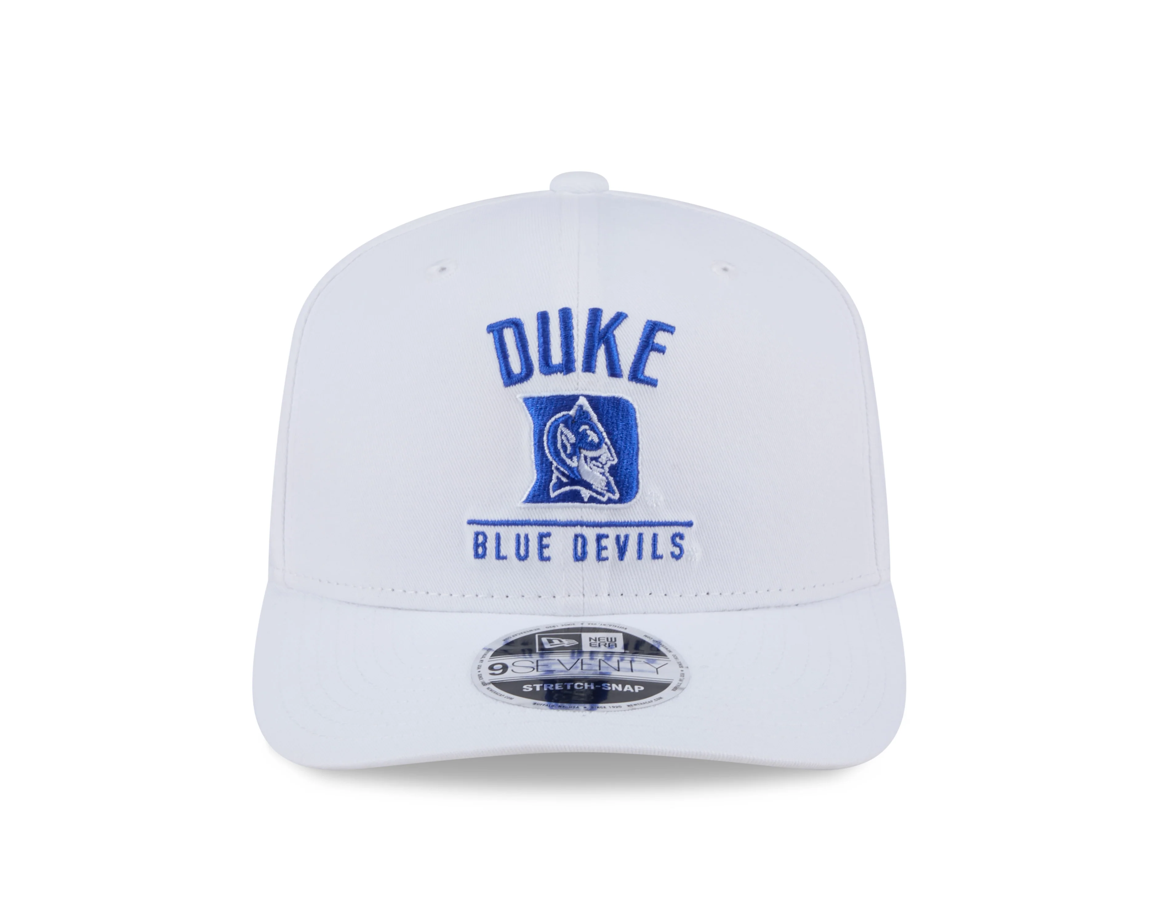 Duke Blue Devils New Era Team White 9SEVENTY Adjustable Hat