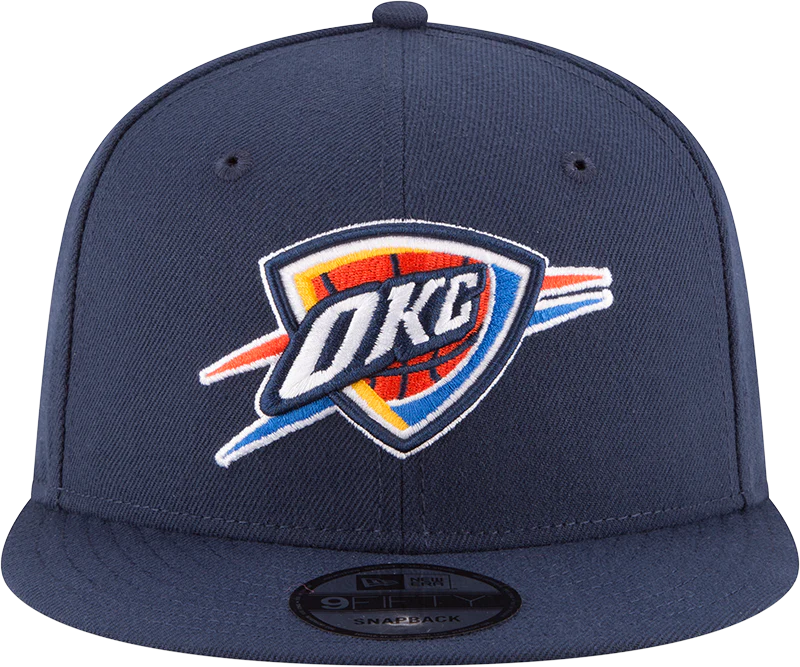 Men’s Oklahoma City Thunder Navy 9FIFTY Snapback Hat By New Era